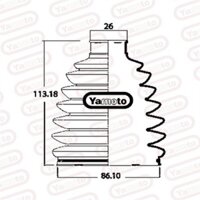 CAO SU LÁP NGOÀI CAPTIVA/ TUCSON 15-20 (Yamoto) THÁI LAN KÈM 2 ĐAI XIẾT LÁP