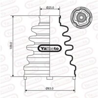 CAO SU LÁP TRONG TOYOTA CAMRY ACV40 (Yamoto) THÁI LAN KÈM 2 ĐAI XIẾT LÁP