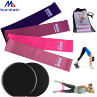 Cao Su Màu Sắc Gradient Vòng Đàn Hồi Đĩa Trượt Bộ Tám Mảnh Tập Yoga Căng Đai Tập Thể Dục Chân Trượt Đĩa Hông Bộ