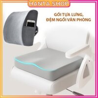 [Cao su non] Gối tựa lưng văn phòng Foam Memory FM201 [Chuyên dụng đau mỏi lưng]