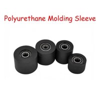 Cao Su Polyurethane Cao Su Vòng Bi Ròng Rọc PU Chống Mài Mute Con Lăn Băng Tải Hướng Dẫn Bánh Xe Áp Lực
