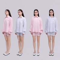 CAOMEIBBI - QUẦN THUN NGẮN SỌC THÊU LOGO - ESMEE SHORT.