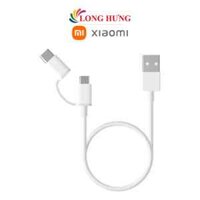 Cáp 2 trong 1 Micro USB - Type-C Xiaomi Mi SJV4083TY SJX01ZMSJV4082TY SJX02ZM - Hàng chính hãng - 0.3m