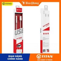 Cáp 2 Trong 1 Sạc Nhanh TITAN CA12 (BẢO HÀNH 12 THÁNG) (shopmh59)