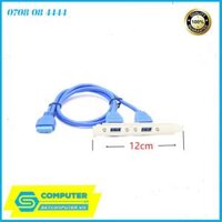 Cáp 20Pin Female to 2 USB 3.0 Female gắn Panel sau case