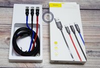 CÁP 3 ĐẦU BASEUS TYPEC-MICRO-IP 120CM