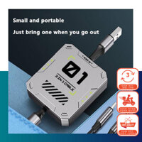 Cáp 3 Đầu Gaming 100W Hỗ Trợ Sạc Nhanh, Rút Gọn Dây