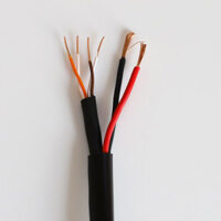 Cáp 4 lõi dùng đi dây tín hiệu camera, điện thoại kèm dây nguồn VCom 2P Cat 5 PE liền nguồn (D220009) cuộn 305m