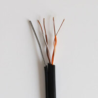 Cáp 4 lõi dùng đi dây tín hiệu camera, điện thoại VCom 2P Cat 5 PVC St (D220005)  có cáp chịu lực cuộn 305m