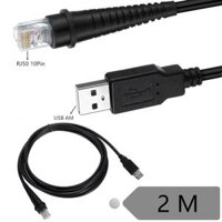 Cáp 6ft USB đến RJ50 cho máy quét mã vạch Honeywell Metrologic MS5145, MS7120, MS9540, MS7180, MS1690, MS9590, MS9520