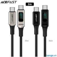 Cáp ACEFAST USB-C To USB-C Màn Hình Kỹ Thuật Số LED Dài 2m - C6-03