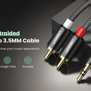 Cáp âm thanh 1 ra 2 RCA dài 3M Ugreen 60242