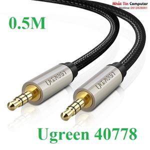 Cáp âm thanh 3.5mm dài 0.5M Ugreen 40778
