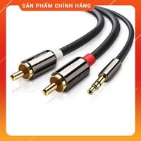 Cáp âm thanh 3.5mm sang 2 đầu bông sen RCA Ugreen 10749 - Hàng Chính Hãng