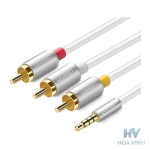 Cáp âm thanh 3.5mm to 3 RCA 1.5m ugreen 20895