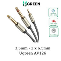 Cáp âm thanh 3.5mm to 6.5mm dài 1m - 5m Ugreen 10613 10615 10618 10619 AV126