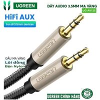 Cáp âm thanh 3.5mm Ugreen 40780 40781 40782 40783 AV125,đầu nhôm,dây bọc dù