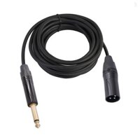 Cáp Âm Thanh 6.35 Mm TRS Stereo Nam Sang XLR Nam Cân Bằng Dây Kết Nối Cáp Miếng Dán Hợp Kim Kẽm Cho Máy Trộn Micro Loa Cắm Và Chạy Mạ Vàng Cắm Dây Âm Thanh