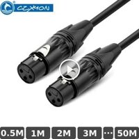 Cáp âm thanh DIY XLR Canon đầu cái- cái CZXYON cho Micro, Vang, Guitar, Mixer từ 1m đến 50m