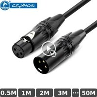 Cáp âm thanh DIY XLR Canon đầu đực- cái CZXYON cho Micro, Vang, Guitar, Mixer từ 1m đến 50m