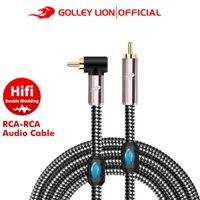 Cáp âm thanh đồng trục kỹ thuật số GOLLEY LION RCA Male to Male cho TV DVD Amplifier Loa siêu trầm -White