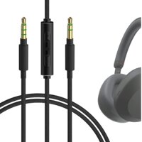 Cáp âm thanh Geekria có Mic Tương thích với Sony WH-XB910N, XB900N, 1000XM5, 1000XM4 Cáp, Dây âm thanh nổi thay thế bằng Nylon bện 3,5 mm có micrô nội tuyến và (4 ft / 1,2 m)