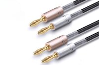 Cáp âm thanh Jack cắm chuối Ugreen 50536 dài 1m bện nylon cao cấp