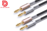 Cáp âm thanh Jack cắm chuối Ugreen 50536 dài 1m bện nylon cao cấp