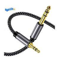 Cáp âm thanh nổi 3,5mm đến 6,35mm cho bàn phím điện tử Bộ trộn đàn Guitar Đầu nối âm thanh 6.35 Nam đến 3,5 Nam TRS Cáp âm thanh nổi cho đàn Guitar / máy tính xách tay / điện thoại thông minh / và bộ khuếch đại