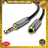 Cáp âm thanh nối dài Ugreen 10592 vỏ nhôm - Cáp Audio 3.5mm chính hãng - Hàng Chính Hãng - 10594 dài 2met