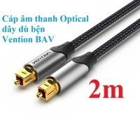 Cáp âm thanh Optical for Audio Cable dây dù đầu hợp kim chống oxi hóa Vention BAVHG -  Hàng chính hãng - 2m