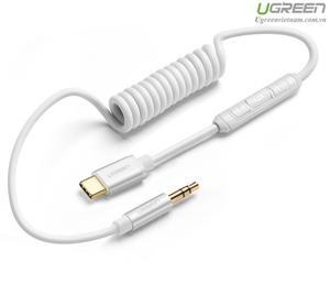 Cáp âm thanh USB Type C ra 3.5mm Coiled Stereo Ugreen 30633
