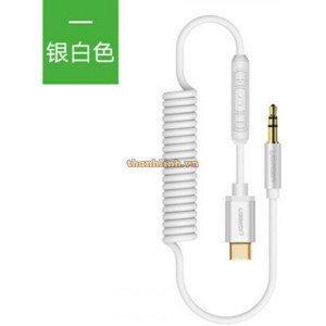 Cáp âm thanh USB Type C ra 3.5mm Coiled Stereo Ugreen 30633