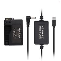 Cáp Andoer PD USB Type-C sang DR-E8 Pin giả Bộ ghép nối DC LP-E8 Thay thế cho Canon EOS Rebel T5i T4i T3i T2i Kiss X7 X6 X5 X4 700D 650D 600D 550D
