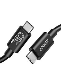 Cáp Anker 515 USB 4 3,3 ft Hỗ trợ Màn hình 8K HD Truyền dữ liệu 40 Gbps Cáp sạc USB C sang USB C 240W Cho máy tính xách tay Type-C Hub Dock v.v.