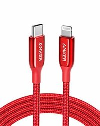 Cáp Anker USB C to Lightning (6ft) Powerline+ III – Chứng nhận MFi cho iPhone 13 Pro Max 12 11 X XS XR 8 Plus, AirPods Pro, Hỗ trợ Power Delivery (Đỏ)
