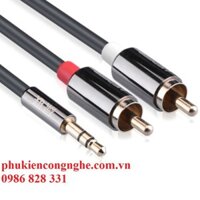 Cáp Audio 3.5 ra 2 đầu hoa sen 5m cao cấp Ugreen 10591