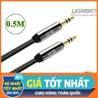 Cáp Audio 3.5mm 0.5M Ugreen 2 đầu mạ vàng 24K chính hãng Ugreen 10723