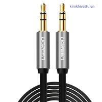 Cáp Audio 3.5mm 1M Ugreen 2 đầu mạ vàng 24K chính hãng Ugreen 10720 cao cấp