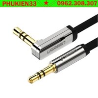 Cáp Audio 3.5mm 3M đầu bẻ góc 90 độ Ugreen 10728 chính hãng