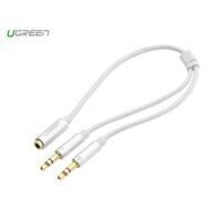 Cáp Audio 3,5mm âm ra 2 đầu 3,5mm 1 Mic 1 Loa Ugreen 10790