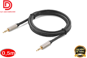 Cáp Audio 3.5mm dài 0.5m bọc lưới Ugreen 10601