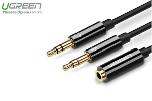 Cáp Audio 3.5mm ra 2 đầu 3.5mm 1 loa 1 Mic Ugreen 20898