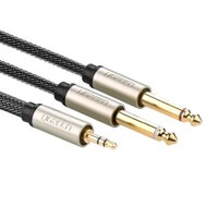 Cáp Audio 35mm Ra 2 Đầu 65mm 2M Ugreen 10615 (Đen)