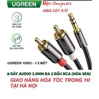 Cáp Audio 3,5mm Ra 2 Đầu bông sen Cao Cấp Ugreen 10583 - Hàng chính hãng bảo hành 18 tháng