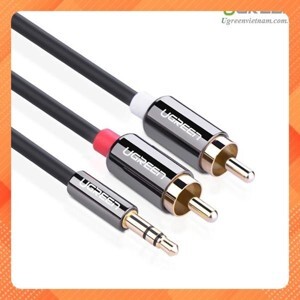 Cáp audio 3.5mm ra 2 đầu RCA dài 3 mét UGREEN UG-10590