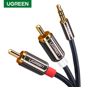 Cáp audio 3.5mm ra 2 đầu RCA dài 3 mét UGREEN UG-10590