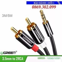 Cáp Audio 3,5mm ra 2 đầu RCA dài 3m/5m chính hãng Ugreen 10590/10591