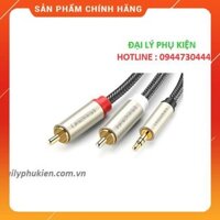 Cáp Audio 3,5mm ra 2 đầu RCA dài 1m Ugreen 20821 mạ vàng dailyphukien