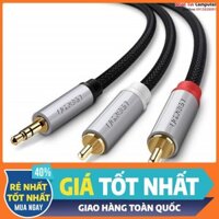 Cáp Audio 3,5mm ra 2 đầu RCA dài 2m Ugreen 40843